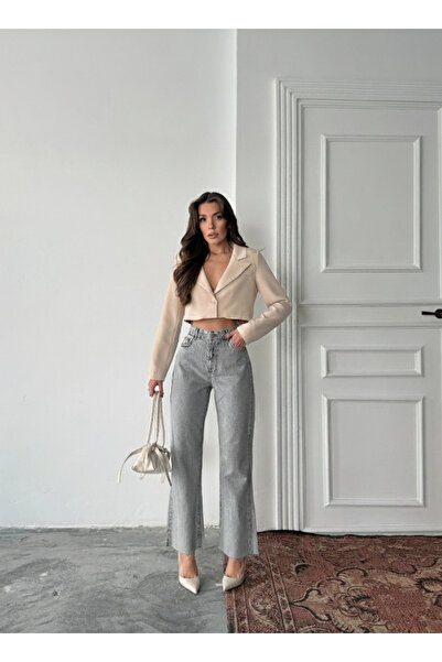 blue marlın High Waist Full Fit Leg Cut Tube Leg Jeans