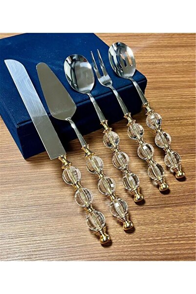 ROY KING Royking Rustik Gold 5’li Servis Seti | Doğal ve Şık Sunumlar