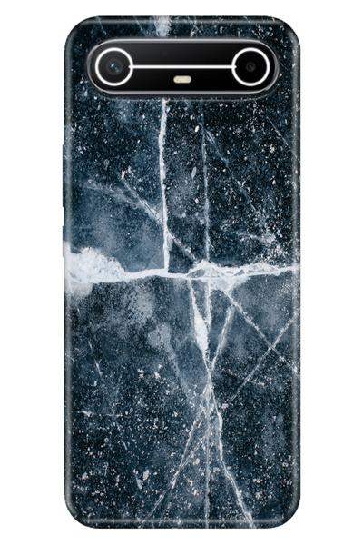 TECNO Spark Slim 5G KM9 Kılıf Dekoratif Silikon Baskılı Kapak Bells Mermer