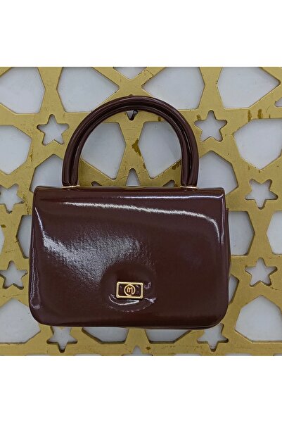 tekmagic bags Uğurtek Hand-Held Box Model Women's Bag with Chain Strap and Lid