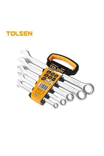 Leon Lifestyle Tolsen 5-Piece Slit and Ring Key Set (8-19mm), Chrome Vanadium...