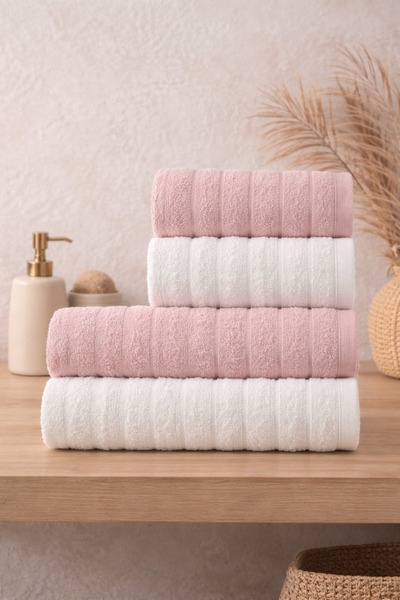 Casnack Violeta Model 4-Piece Bath Towel Set