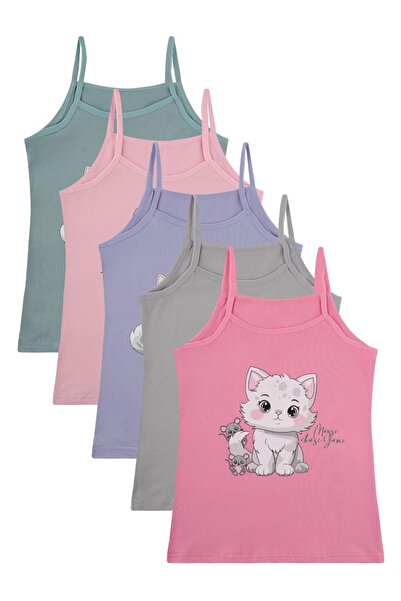 Donella 5-Pack of Girls' Tank Tops 4371Pb33