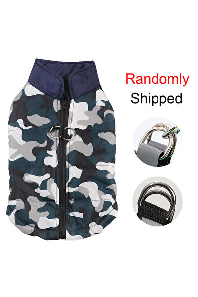 Choice M Black Winter Small Dog Jacket Waterproof Printed Puppy Cloth Camoufl...