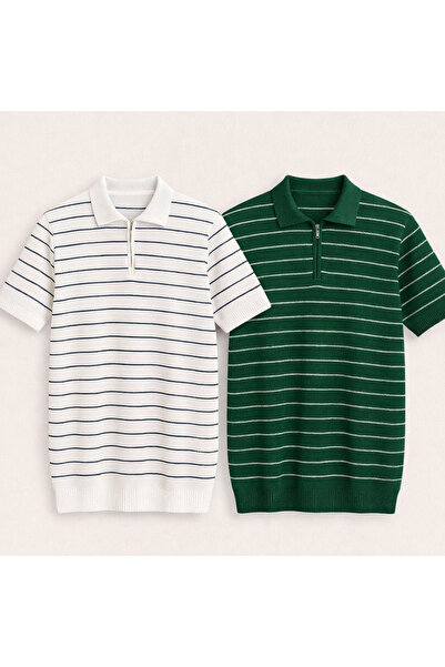 LC Waikiki 2 li avantajlı set paket, erkek yazlık kısa kollu triko tişört ( 2...