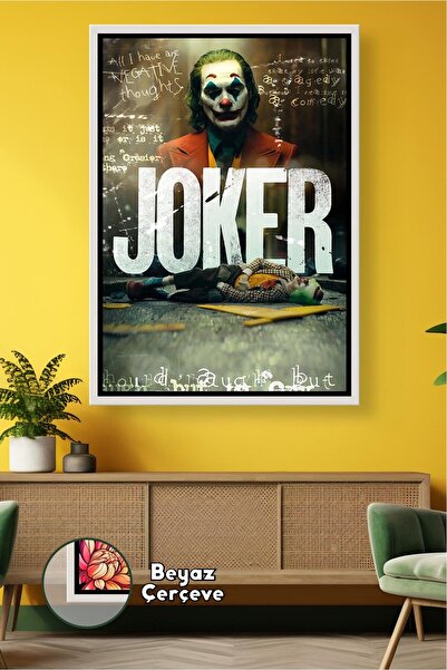 KOSS Dijital Poster de film Joker Decor de perete Pictură pe pânză înrămată p...
