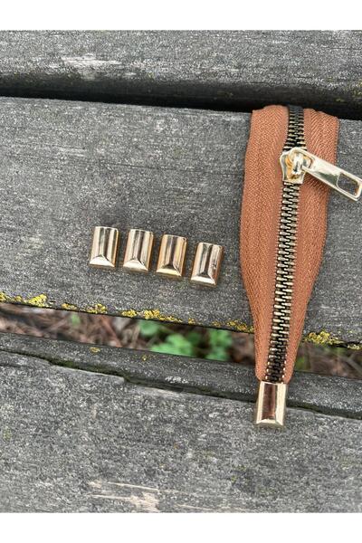 NGA's 10 adet Pimli Gold Altın Renk Fermuar Stoperi Kolay Takılabilir