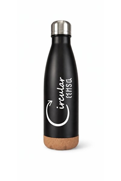 GÜMRÜK BEY 700ml Matara - Termos - Siyah - Yalıtımlı 8 Saate Kadar İçecek Isı...