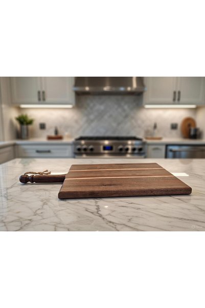 Unichrome 39X25 Cutting and Presentation Board Solid Walnut Wood