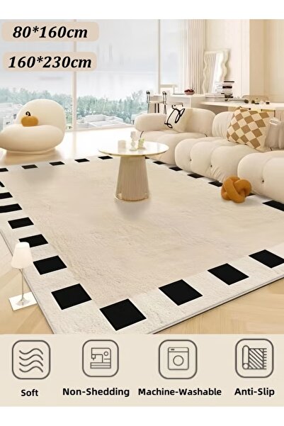 Generic Area Rug 80x160cm/160x230cm 2 Size Carpet Floor Mat Runner Rug Non-Sl...