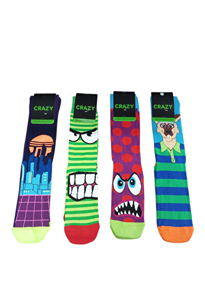 Crazy Socks 4 Pack Colorful Socks