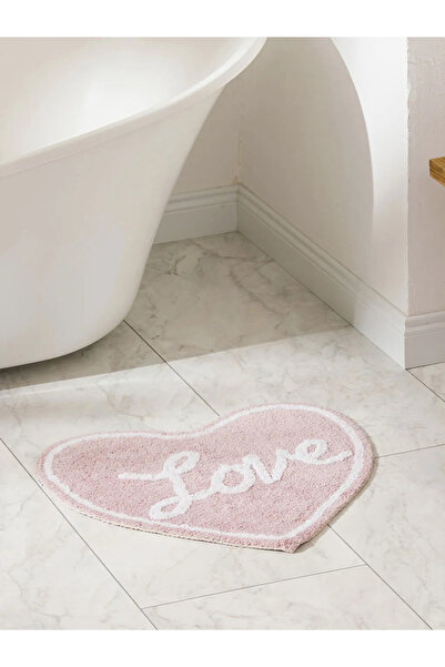 LC Waikiki LCW HOME Sevgililer Günü Kalp Figürlü Pelüş Banyo Paspası