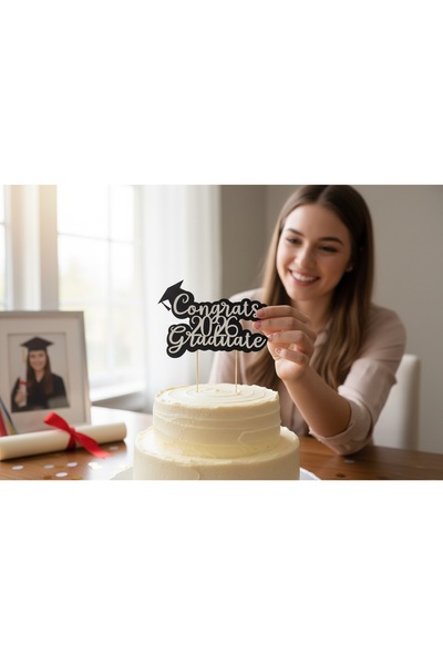 Armada Mezuniyet Kepli Congrats 2026 Graduate (2026 Mezununa Tebrikler) Yazıl...