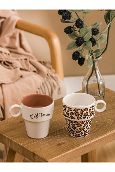 LC Waikiki مجموعة أكواب LCW HOME مكونة من مطبوع أكواب متنوعة وذات نقوش