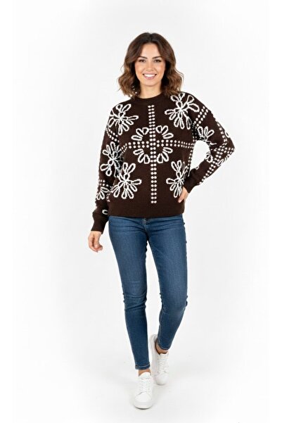 RAFF MAĞAZA Women's Patterned Knitwear Sweater