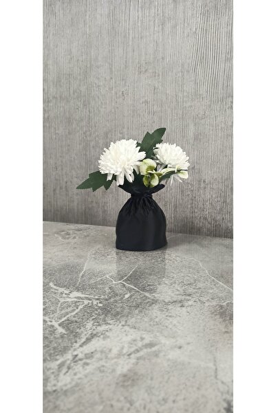 Kaya Hediyelik حقيبة ديكور تحتوي على أزرق بلون الكوبالت زهرة أقحوان صناعية