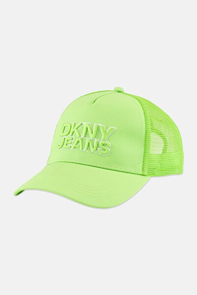 Dkny Jeans Kids Boy Embroidered Logo Adjustable Cap, Light Green