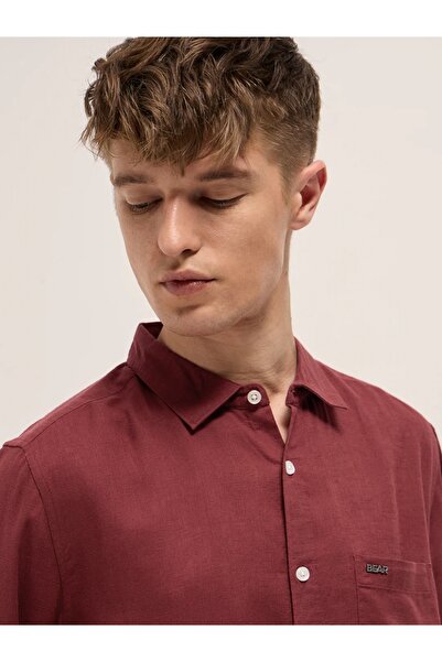 The Bear House Men's long Sleeve Shirt, breathable, soft comfort Fabric