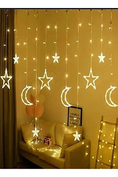 Fun Moment أضواء زخرفية على شكل نجوم وأقمار بتقنية LED