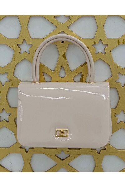 tekmagic bags Uğurtek Hand-Held Box Model Women's Bag with Chain Strap and Lid