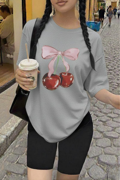 New Shine Cherry Printed Unisex T-Shirt