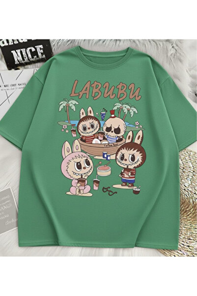 New Shine تي شيرت مطبوع للجنسين من لابوبو