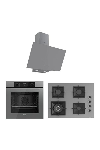 Ferre Flowart Serisi (QBL63CPR-SC408-D079) Ankastre Set