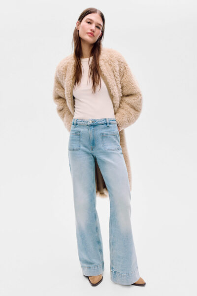 H&M Wide High Waist Jeans