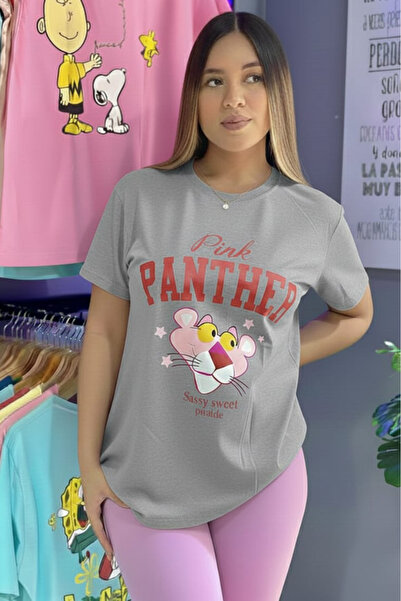 New Shine تي شيرت مطبوع عليه نمر للجنسين