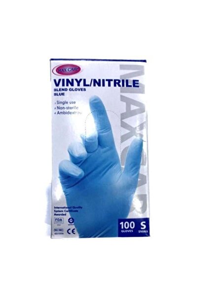 GammaCare قفازات فينيل بلو ماكس كير، مقاس صغير