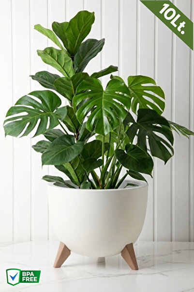 Nandy Home Ufo Model Saksı - 10Lt. Saksı - Yuvarlak Modern Saksı