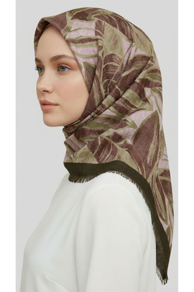 Karaca Eşarp Karaca Winter Wool Scarf - Khaki / Brown