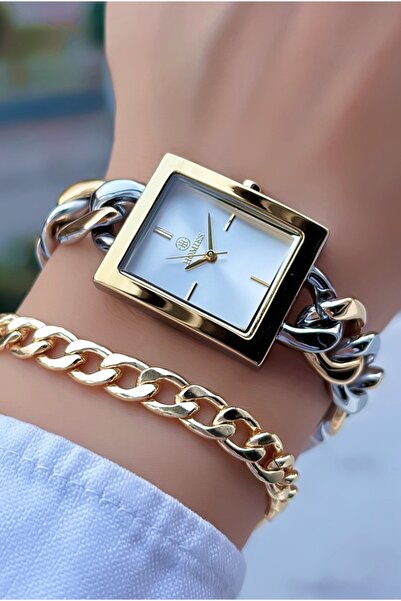 Homies New Season Adjustable Chain Cord Gold Women's Wristwatch with Bracelet...