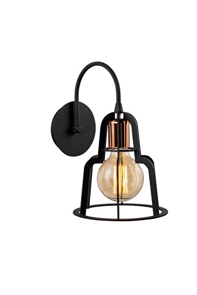 AmberLED شمعدان معدني بتصميم عصري متوافق مع E27 لغرفة النوم وغرفة المعيشة