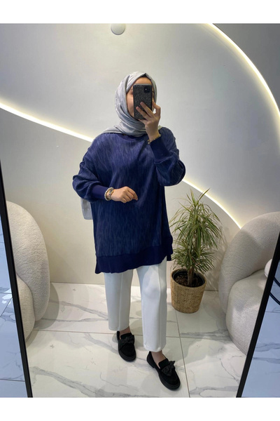 Nuss İNCE ÇİZGİLİ CUPRA TUNİK