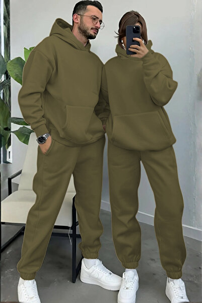 YAKAMEL Women's Men's Trend Model Couples Special 3 Thread Oversize Winter Th...