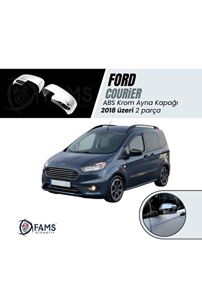 FAMS OTO AKSESUAR F. Courier Abs Krom Ayna Kapağı 2018 Üzeri 2 Prç. Paslanmaz...