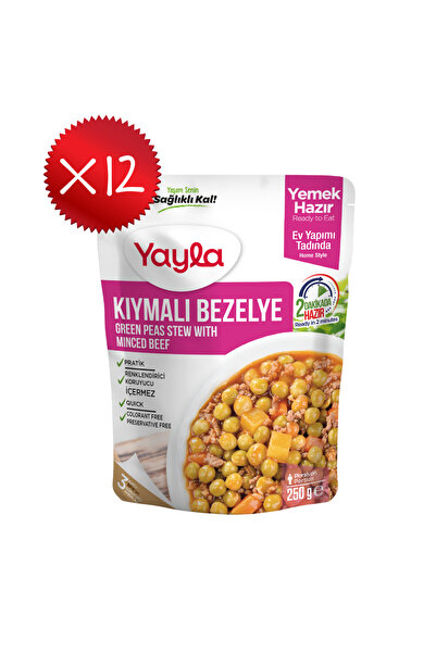 Yayla Yemek Hazır Kıymalı Bezelye 250 gr x12