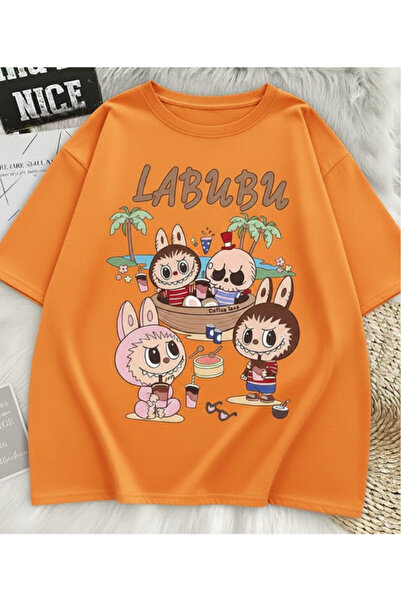 New Shine تي شيرت مطبوع للجنسين من لابوبو