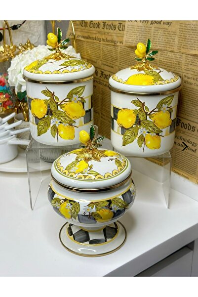 cicizuccaciye مجموعة الليمون المطلية بالمينا