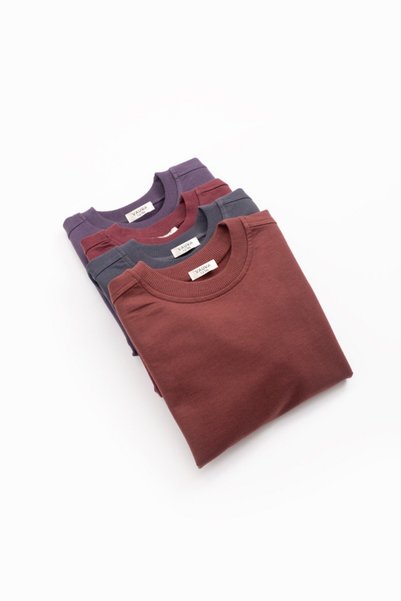 blumi kids Sweatshirt & Wide Leg Tracksuit Set - Claret Red