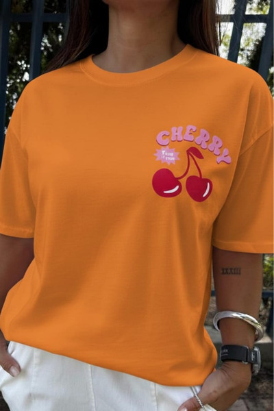 New Shine Cherry Printed Unisex T-Shirt