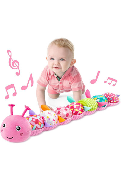 Choice لعبة دودة موسيقية للأطفال الرضع من بينك بيبي تويز، لعبة محشوة للأطفال ...