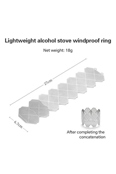 Choice SKDFB-yingse1ge Camping alcohol stove windshield stainless steel outdo...