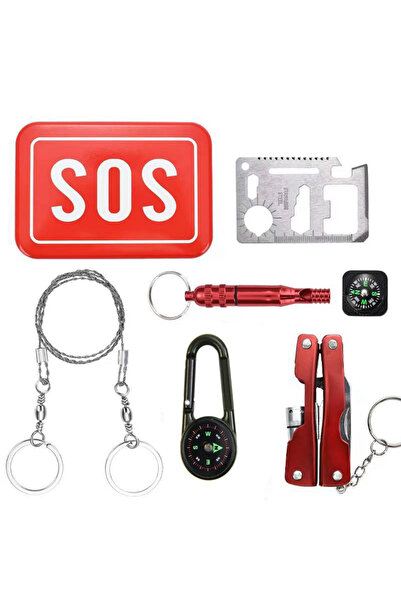 Choice حقيبة إسعافات أولية حمراء متعددة الوظائف، صندوق حديدي صغير، حقيبة طبية...