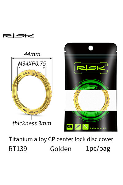 Choice غطاء قرص قفل مركزي من سبائك التيتانيوم RT139 GD Risk، مناسب لدراجات Ca...