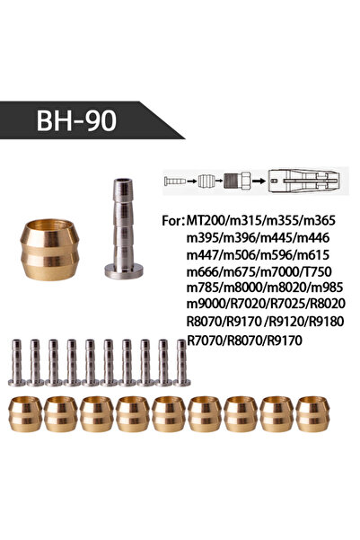 ZTTO 10 قطع BH90 10 قطع زيت فرامل دراجة جبلية، دبوس زيت برأس زيتون، إبرة زيت ...