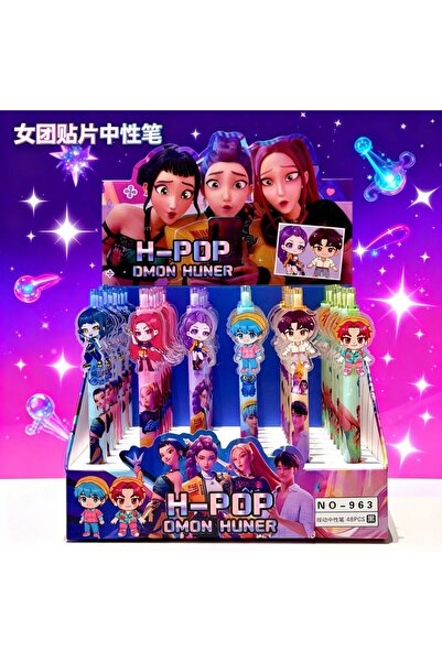 Choice a set of-48pcs Witch Hunt Group Gel Pen Black 0.5mm Acrylic Patch Pen ...