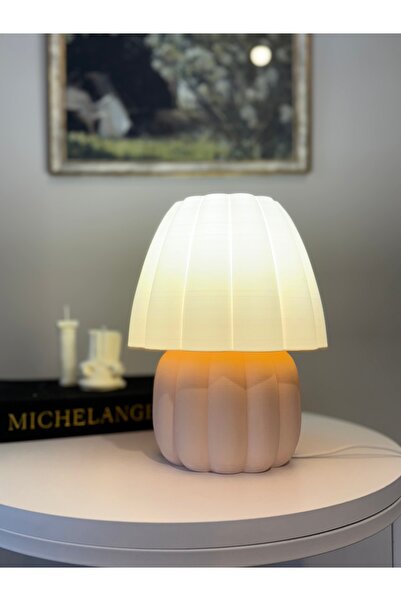 Lumba Design Balkabağı Motifli Gece Lambası Dekoratif Abajur Aydınlatma