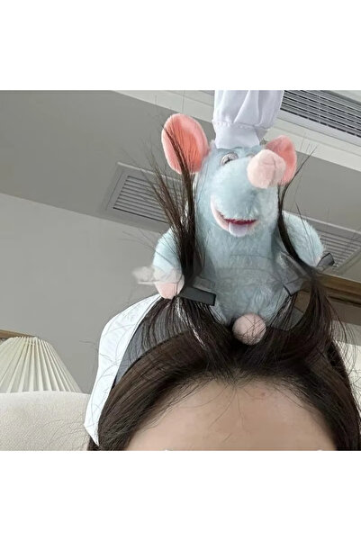 Choice 1pc New Ratatouille Hairband Cartoon Anime Cute Plush Doll Hairpin Fun...